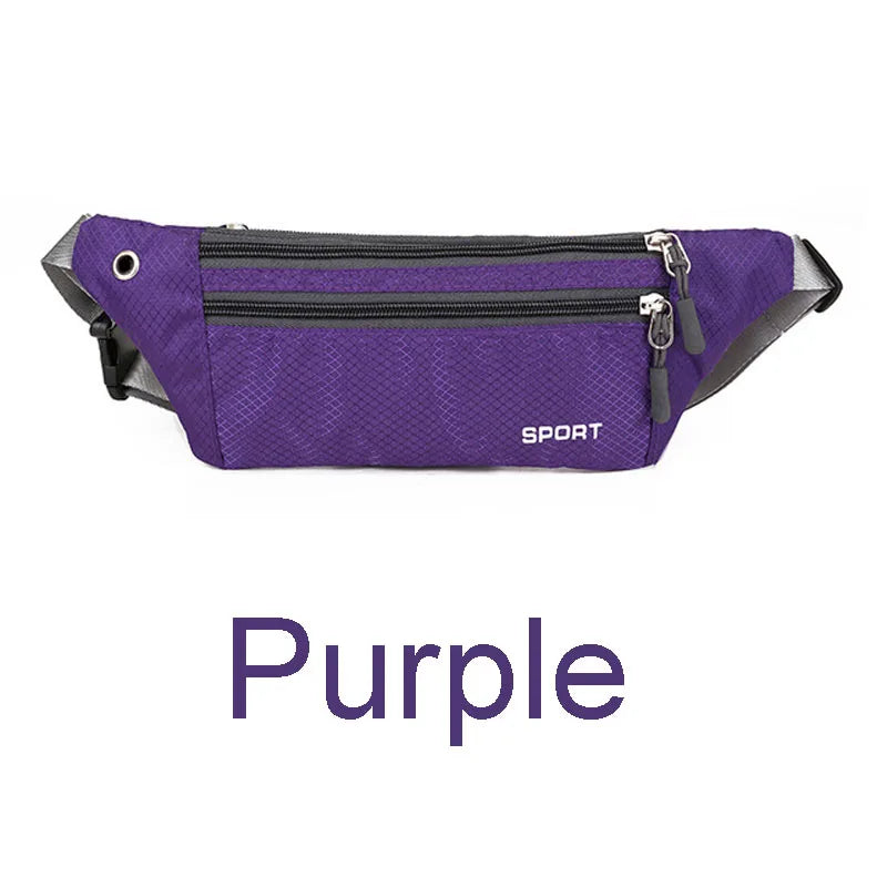 Men And Women Sport Waist Fanny Pack Or Crossbody Wallet Belt