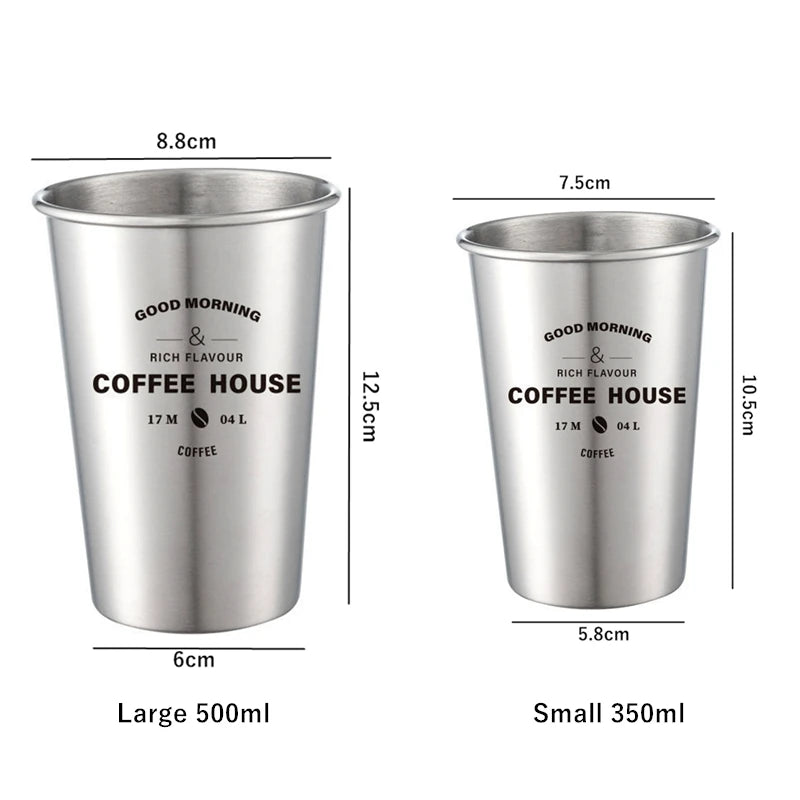 Stainless Steel Portable Mug - Versatile for Home, Office, and Kitchen