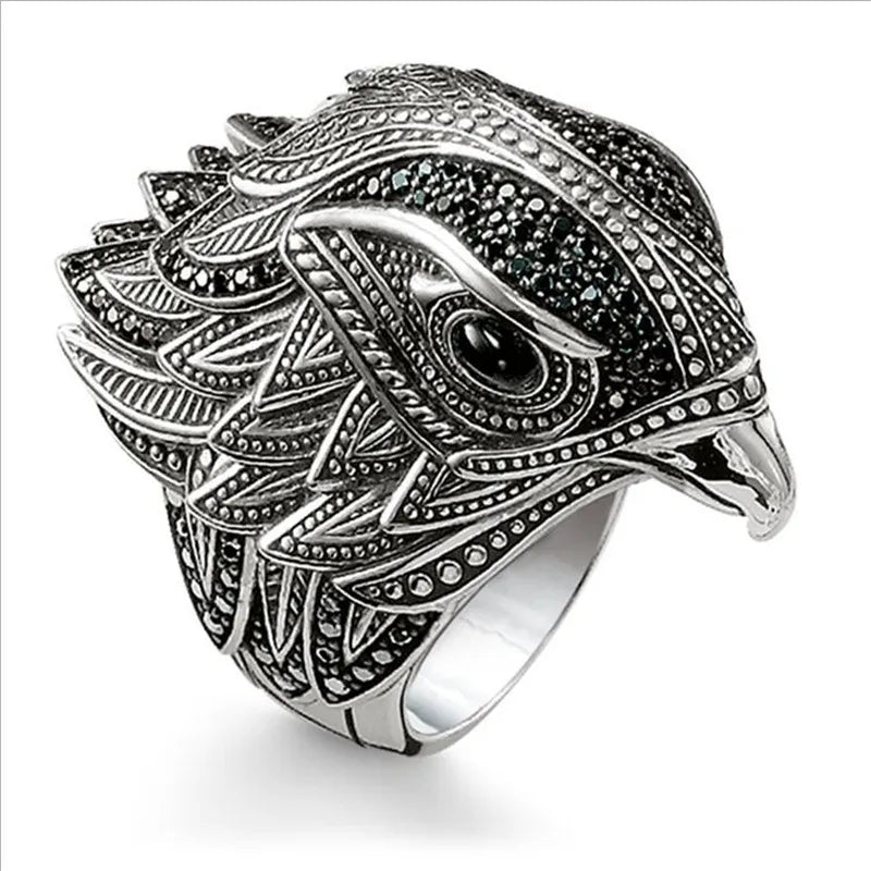 Hip Hop Eagle Men’s Ring – Vintage Punk Stainless Steel Jewellery Gift