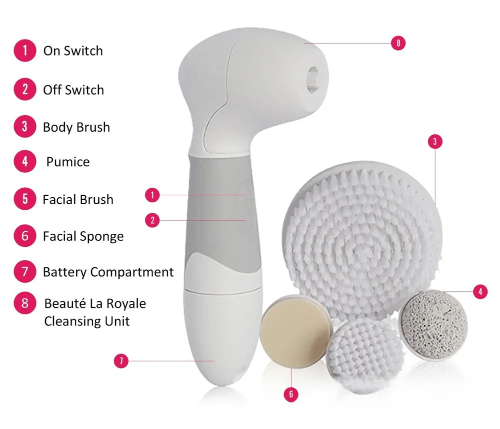 4 in 1 Electric Cleansing Facial Brush