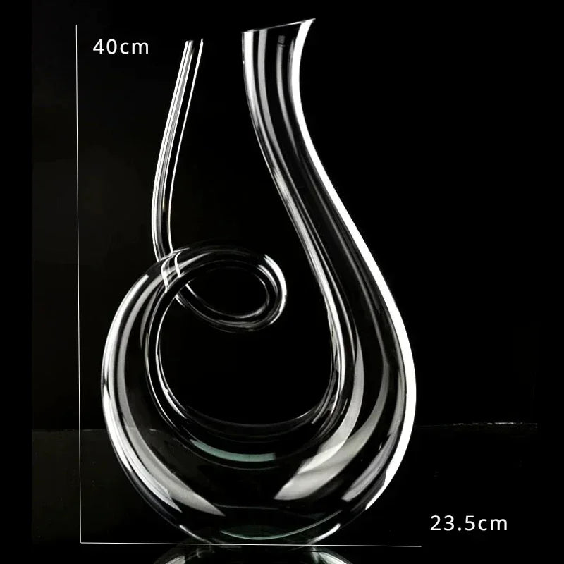 1500 ml Harp Swan High Grade Crystal shaped Wine Decanter Gift Wine Separator
