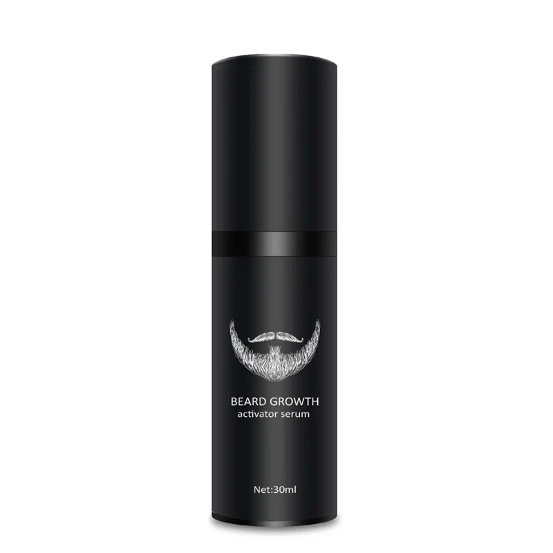 4pcs/Set Beard Growth Oil For Men Beard Growth Serum Roller Comb Kit