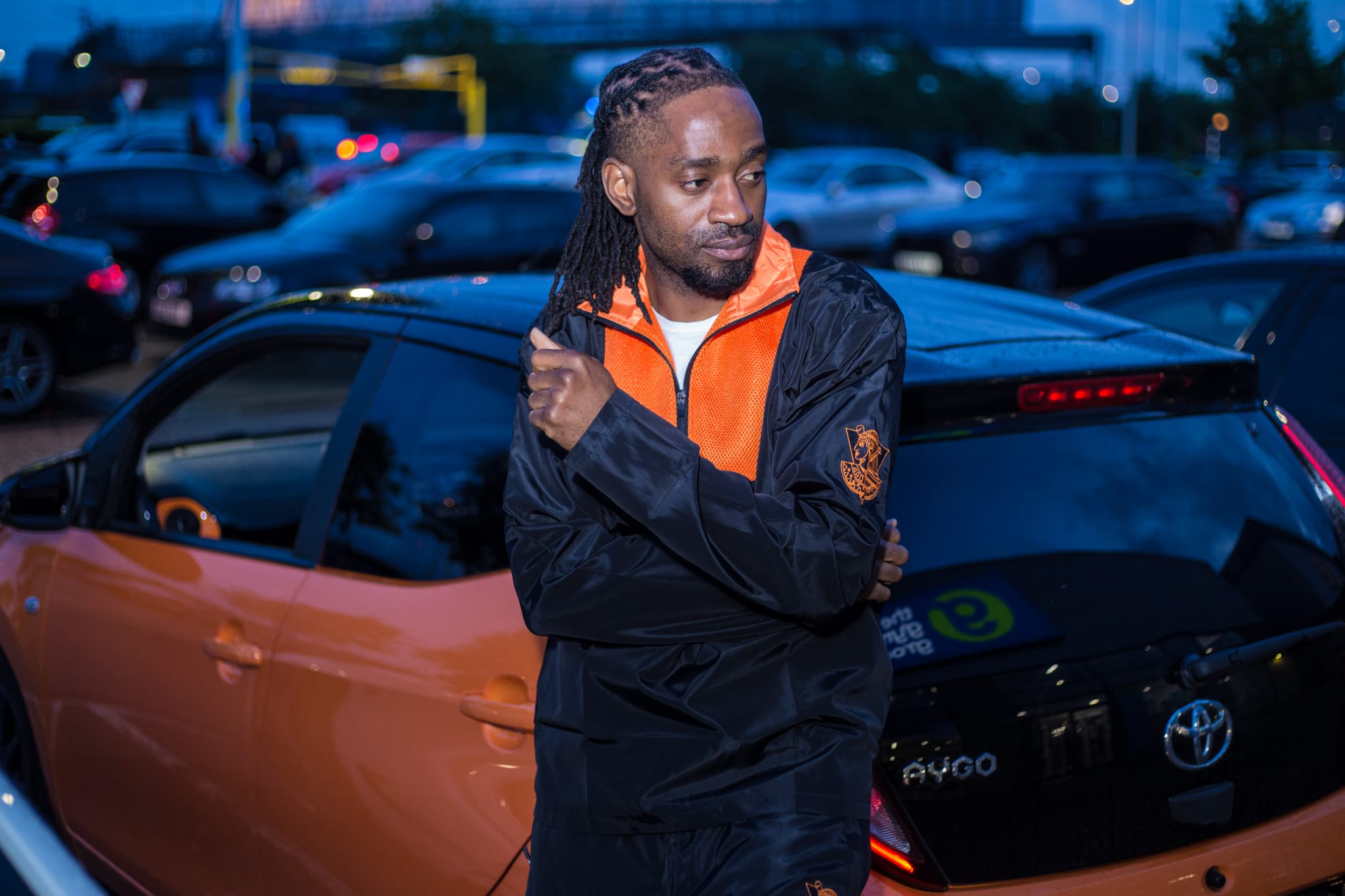 Naut Tekne Mk-1 – Opium Black and Orange Tracksuit