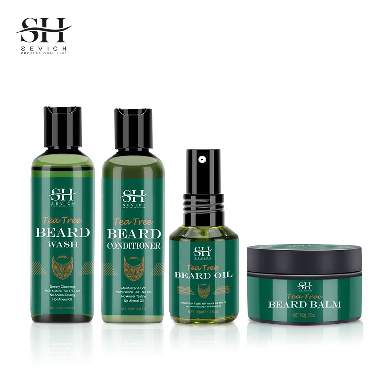 Men Biotin Beard Oil Natural Tea Tree Nourishing Regrowth Oil