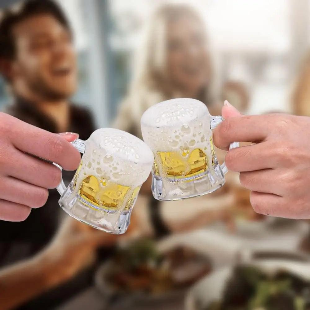 Bulk Shot Mini Beer Glasses 1oz Small Clear Beer Stein Whiskey Cups for Party - VM THE MODEL