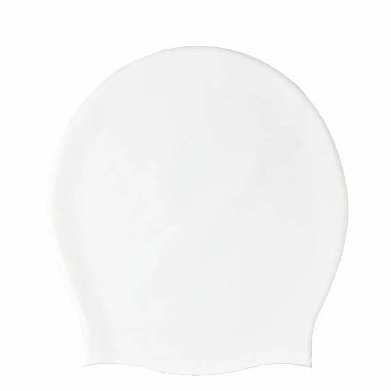 Large Swimming Cap Waterproof Silicone Swim Hat for Long Hair, Braids, Dreadlocks & Curls – Unisex