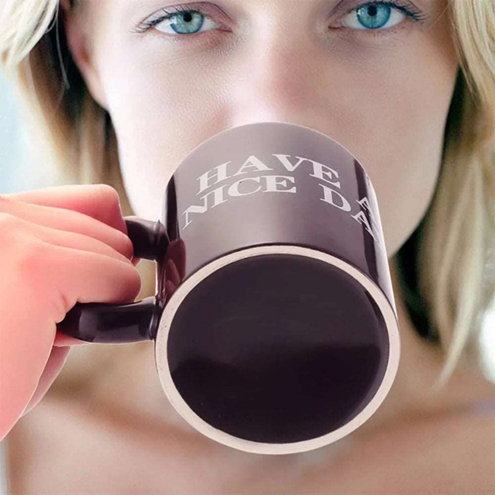 Fun Ceramic Coffee And Breakfast Water Cup