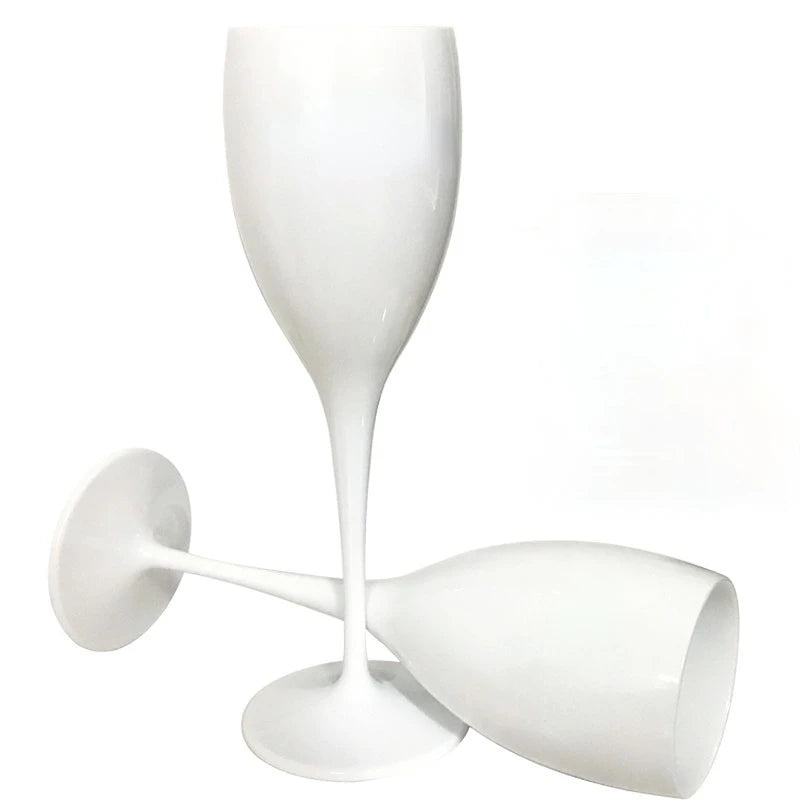 Acrylic Vueve Champagne Flutes Glasse
