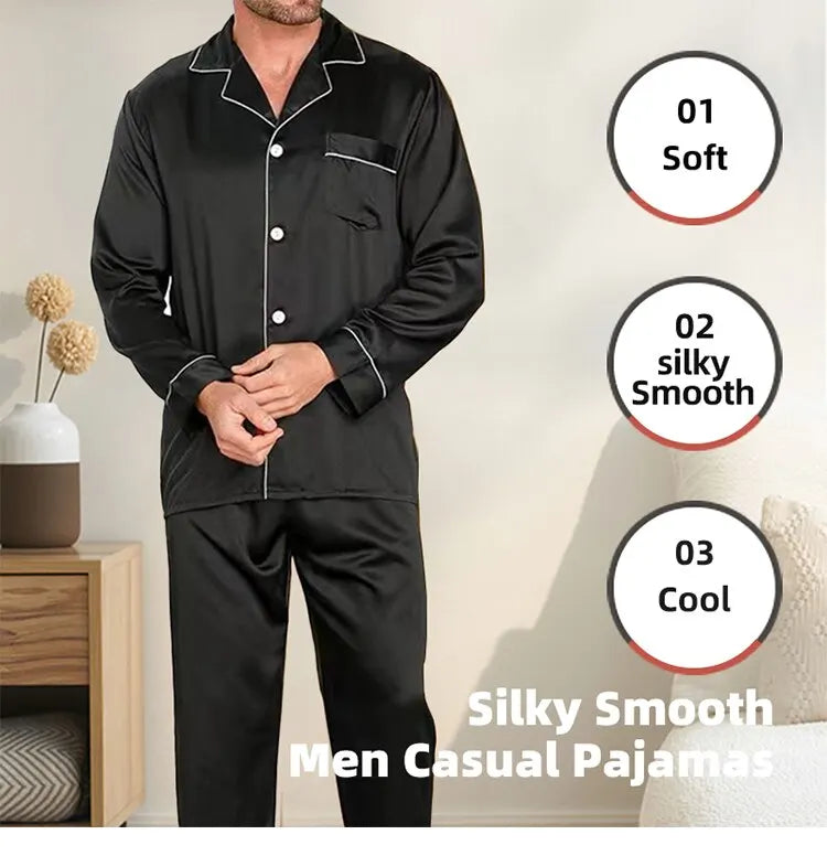 Men Ice Silk Pyjamas