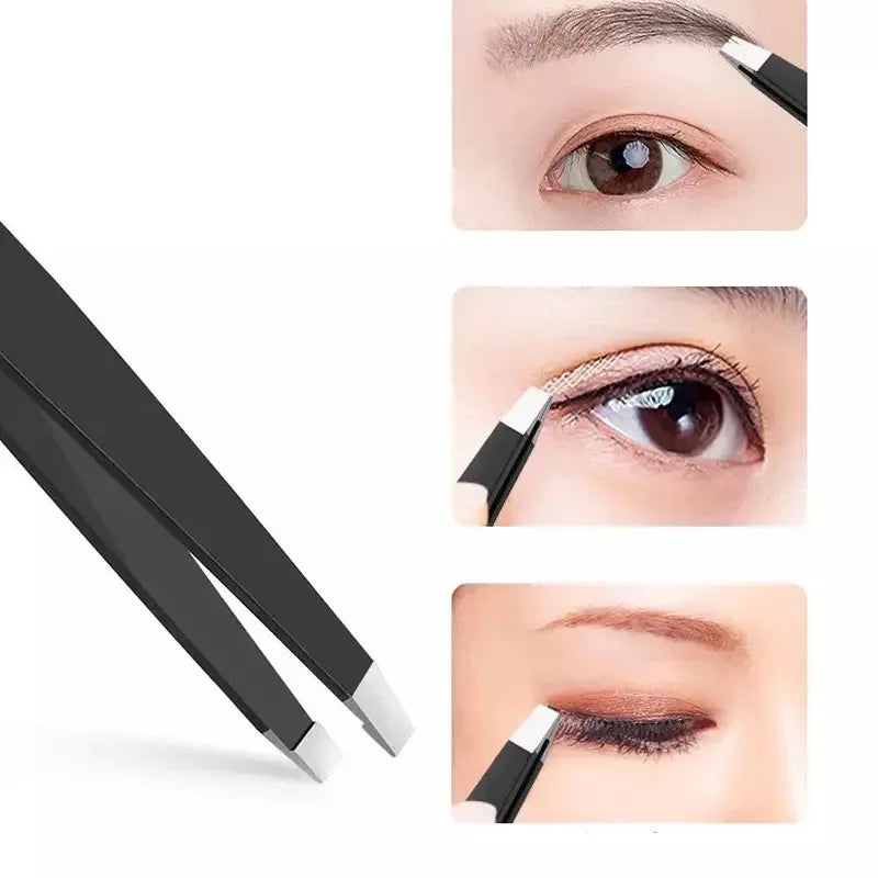 4 Pack Professional Stainless Steel Tweezers Set