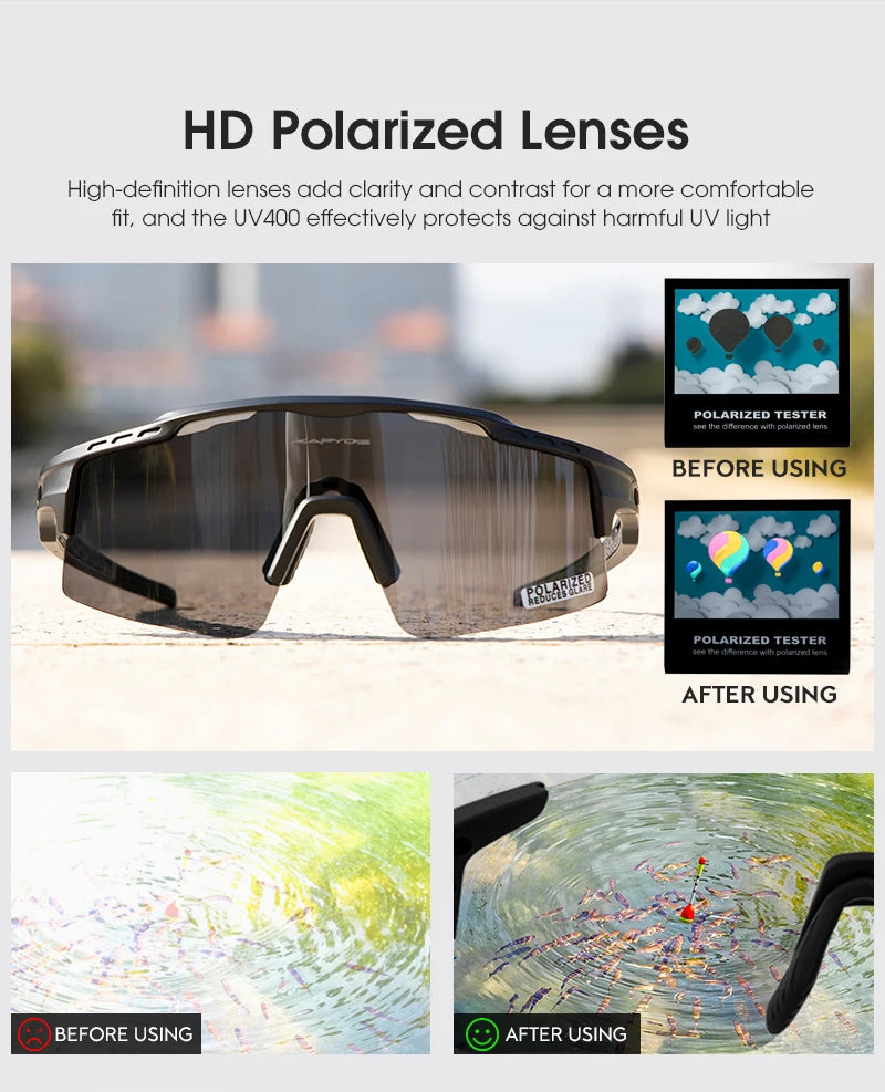 Men And Woman Cycling Polarized Sunglasses