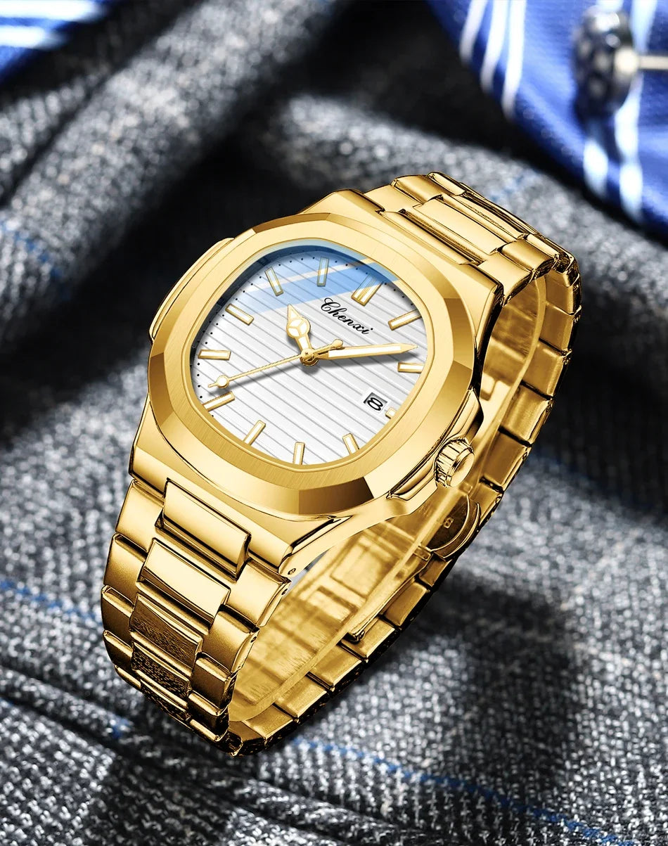 Men Fashion Steel Luminous Casual Business Watch