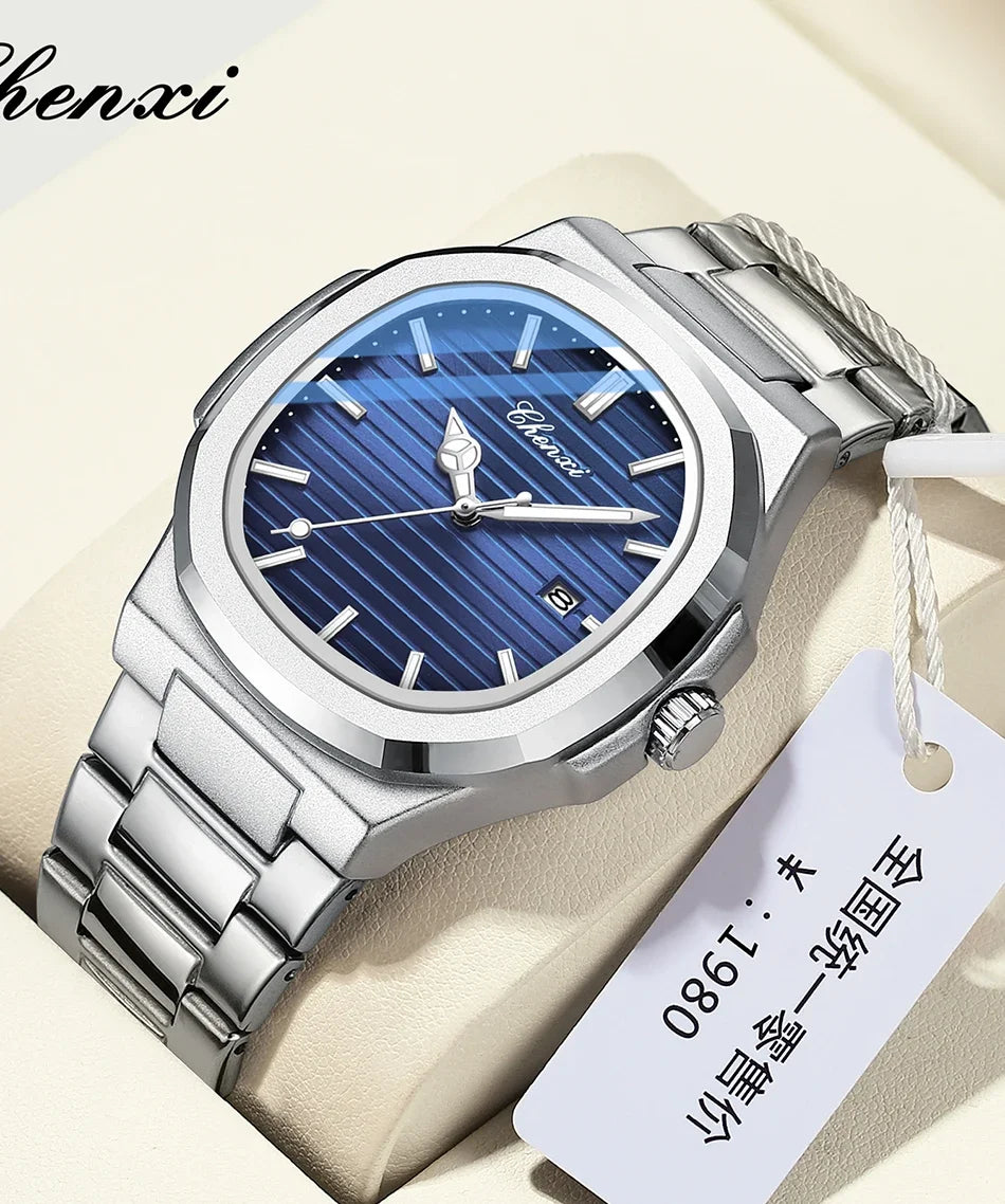 Men Fashion Steel Luminous Casual Business Watch