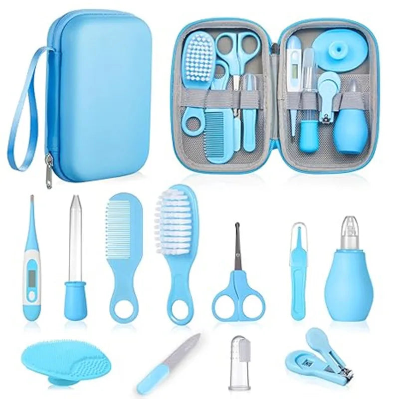 Baby Care Grooming Kit – Newborn Nail Clippers, Scissors, Comb & Brush Set
