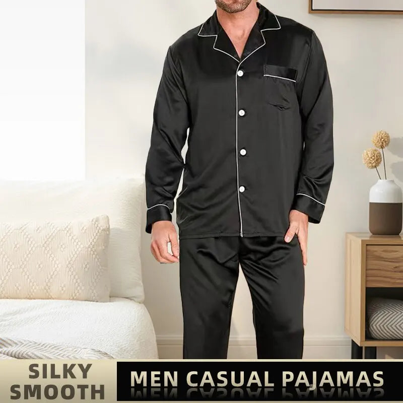 Men Ice Silk Pyjamas