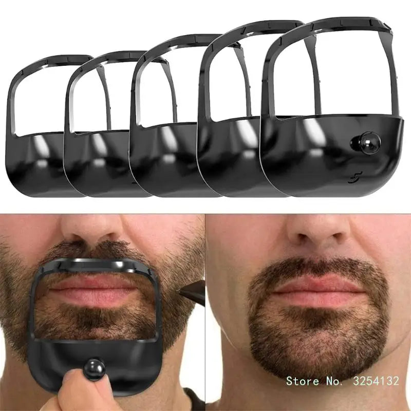 5PCS Beard Shaping Tool Kit – Shaving Template for Goatee & Beard