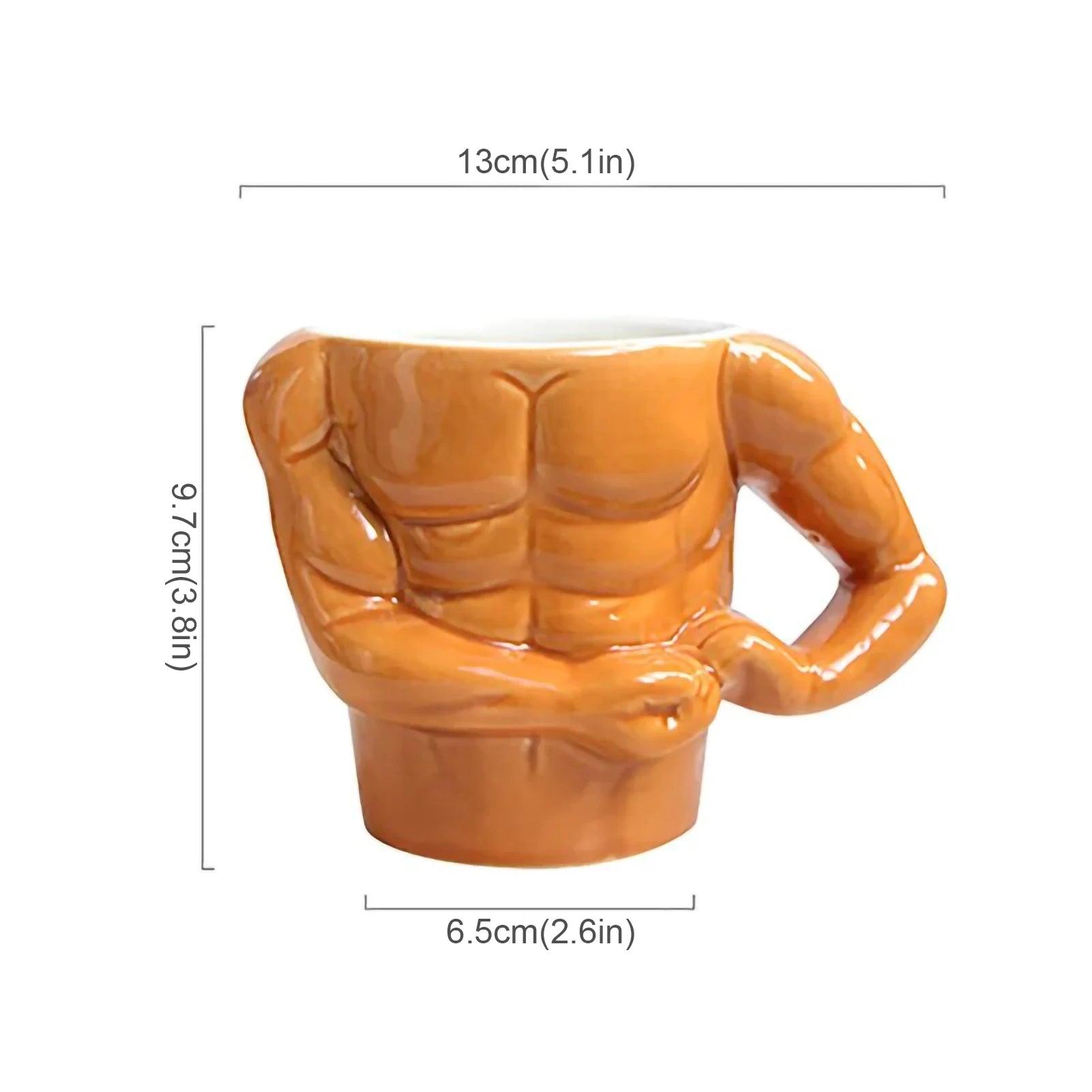 Creative Muscle Man Ceramic Coffee Mug - VM THE MODEL