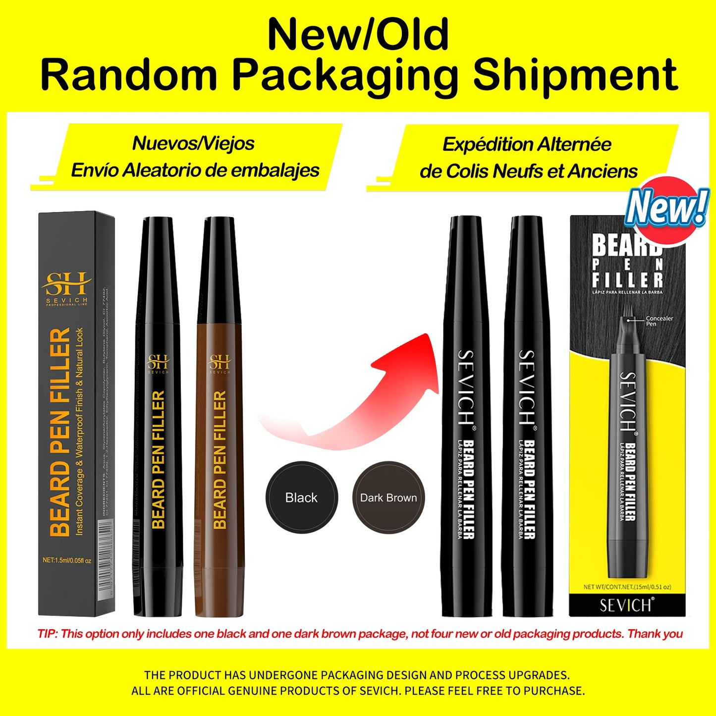 🧔 Beard & Moustache Filler Pen – 💧 Waterproof Hairline Enhancer 🖊️ Black Fiber Pencil for Men