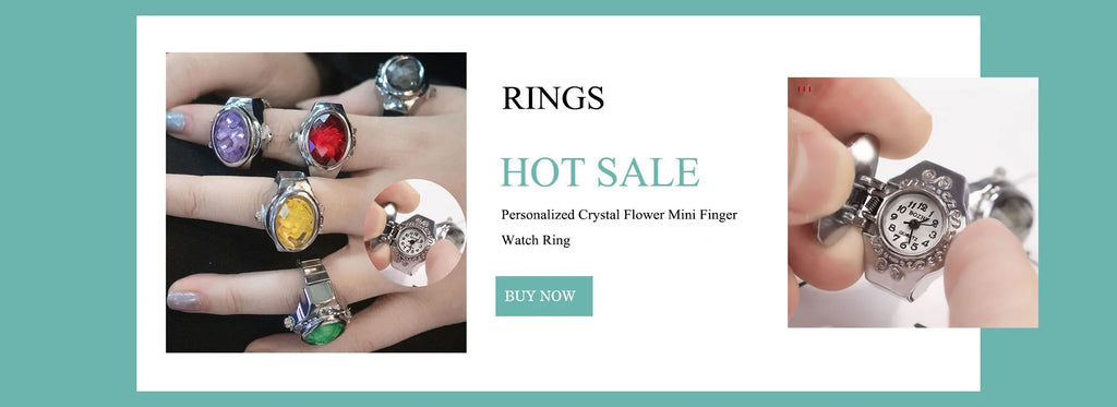 Vintage Unisex Punk  Steel Finger  Watch Ring
