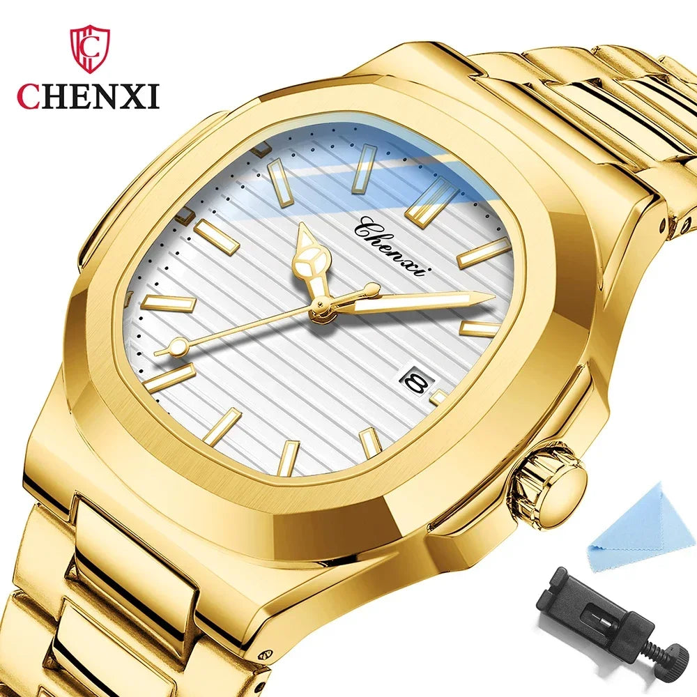 Men Fashion Steel Luminous Casual Business Watch