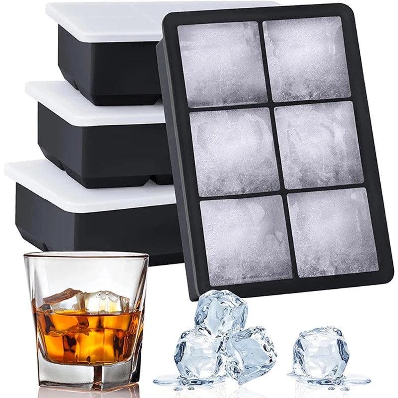 Large Square Grid Ice Cube Mold Tray Maker