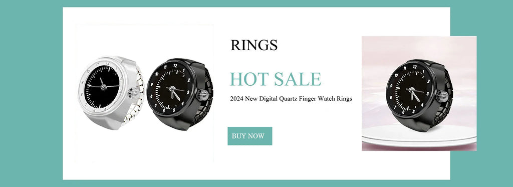 Vintage Unisex Punk  Steel Finger  Watch Ring