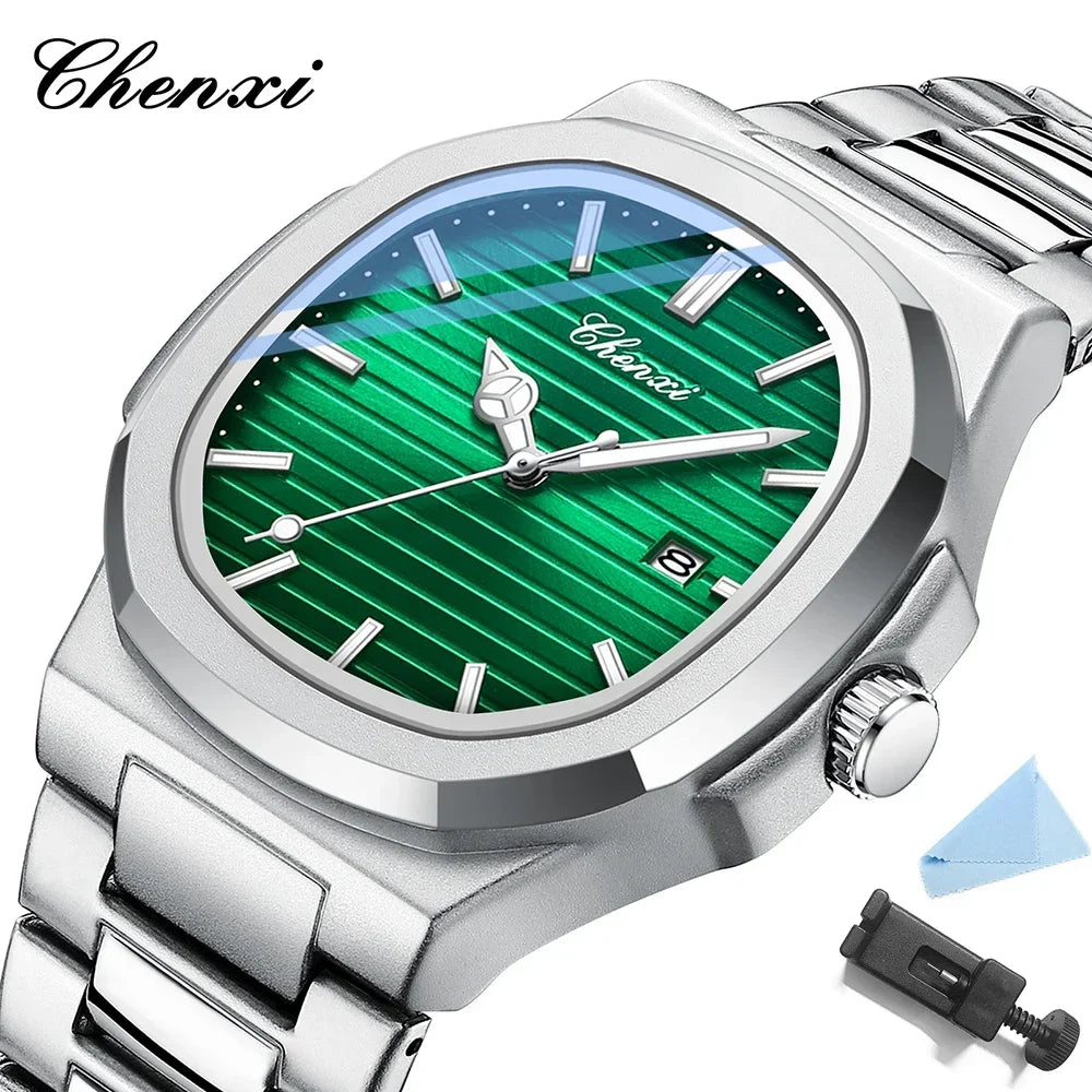 Men Fashion Steel Luminous Casual Business Watch