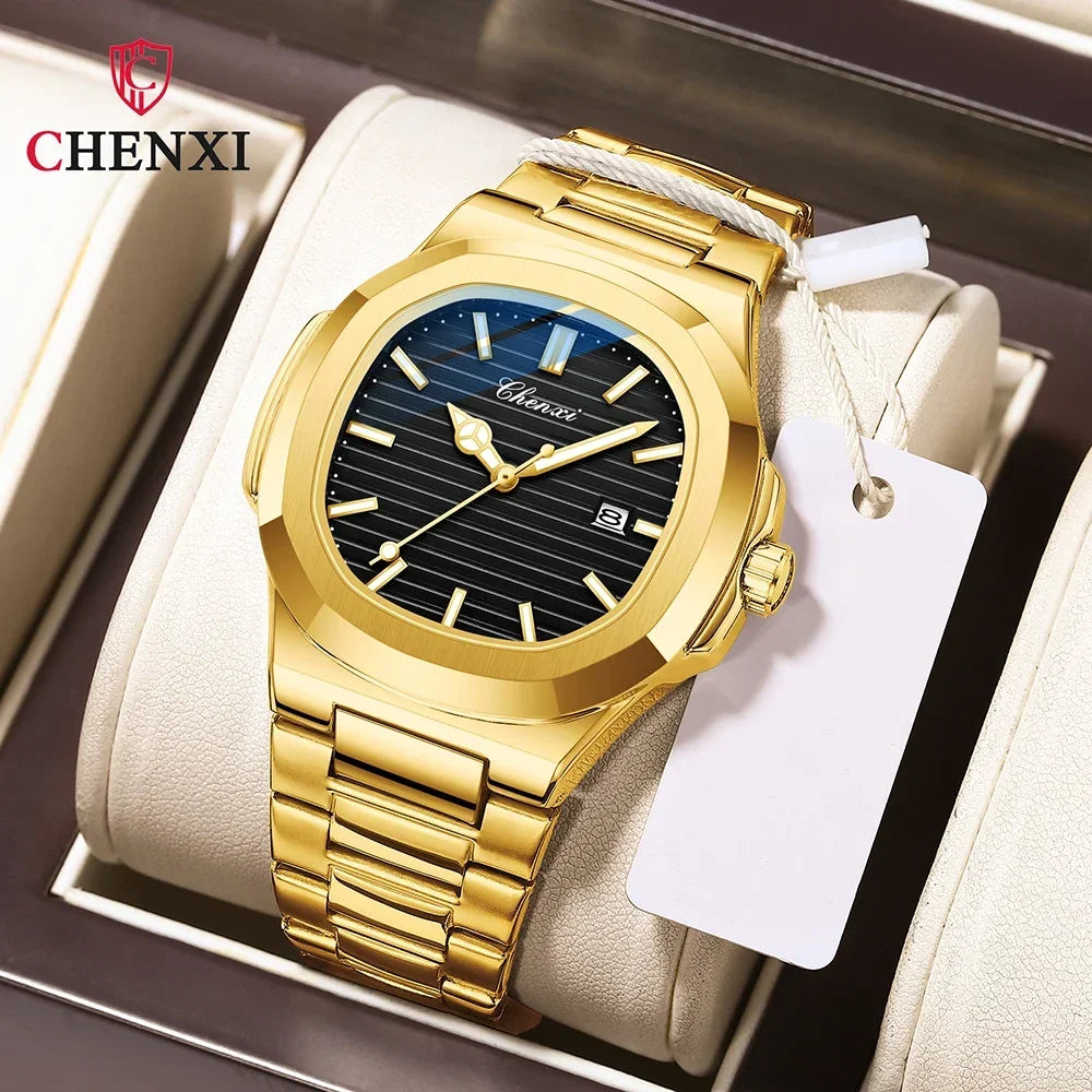 Men Fashion Steel Luminous Casual Business Watch