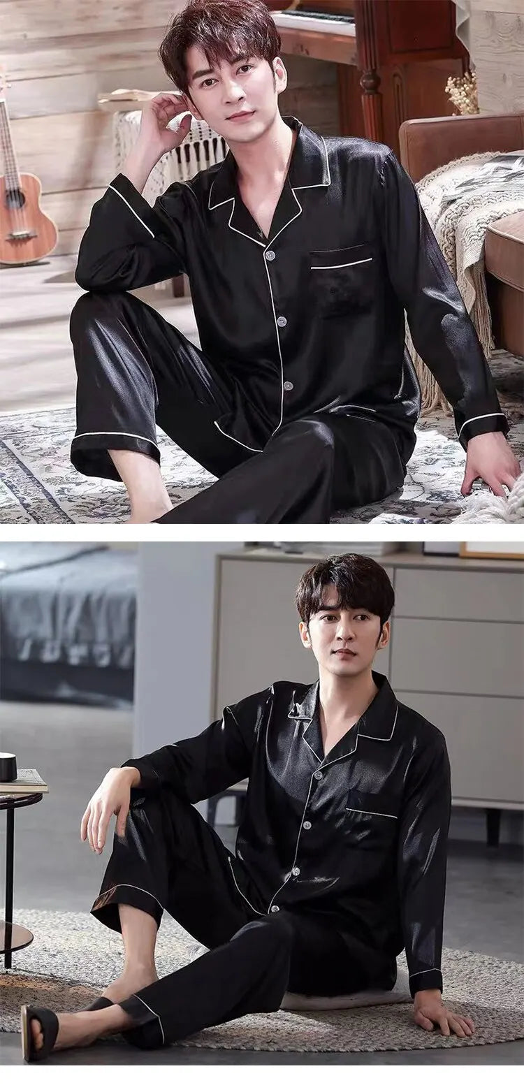 Men Ice Silk Pyjamas